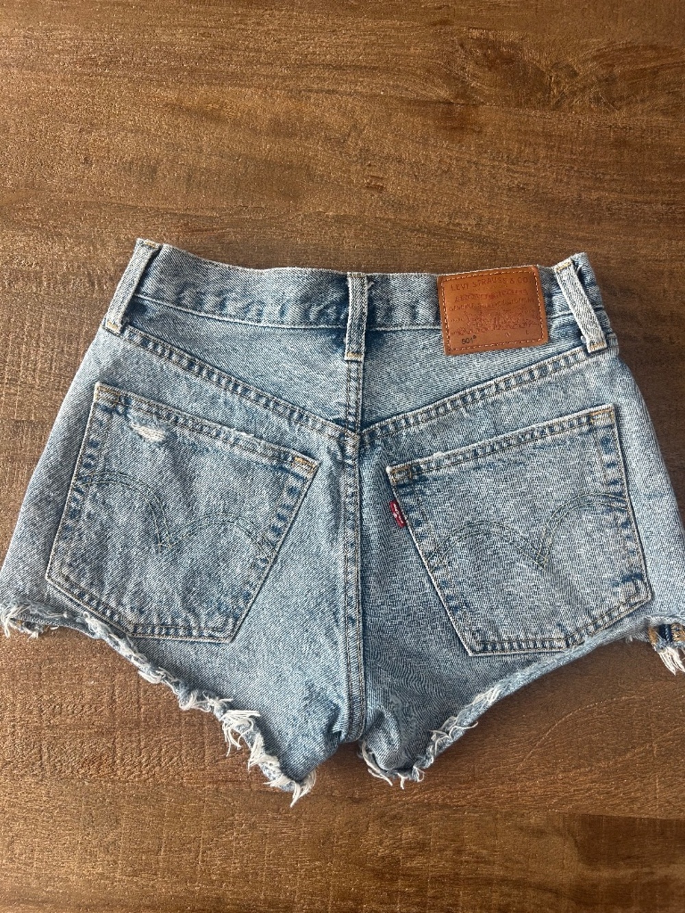 Levis 501 100% cotton big E premium line cut off shorts